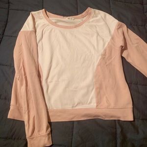 Pink crop sweater